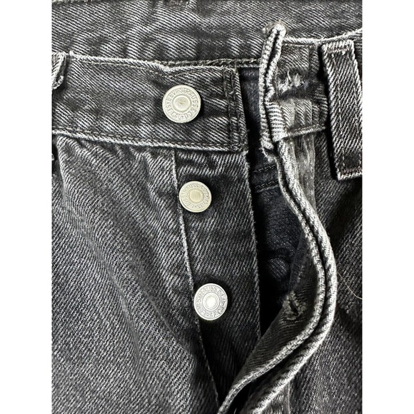 Vtg Women's Levi's 501 Jeans Made in USA Black Button Fly - Picture 5 of 16